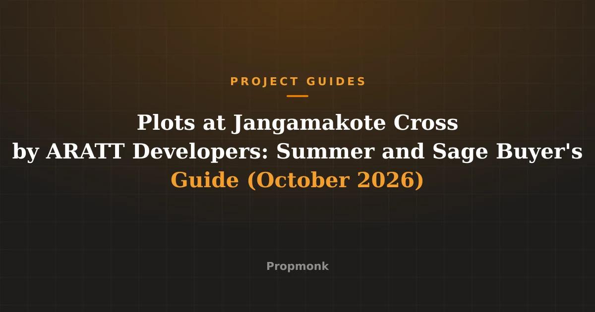 Plots at Jangamakote Cross by ARATT Developers: Summer and Sage Buyer's Guide (October 2026)