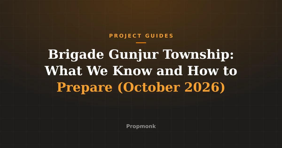 Brigade Gunjur Township: What We Know and How to Prepare (October 2026)