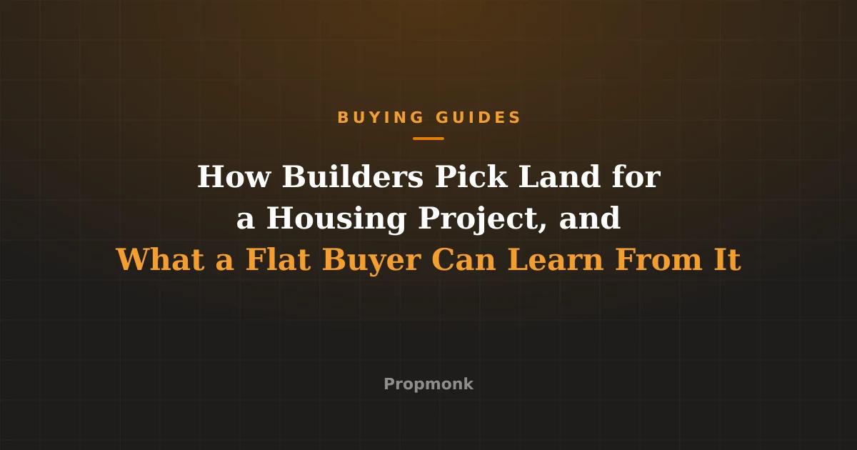 How Builders Pick Land for a Housing Project, and What a Flat Buyer Can Learn From It