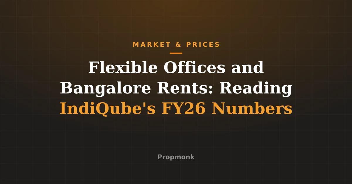 Flexible Offices and Bangalore Rents: Reading IndiQube's FY26 Numbers