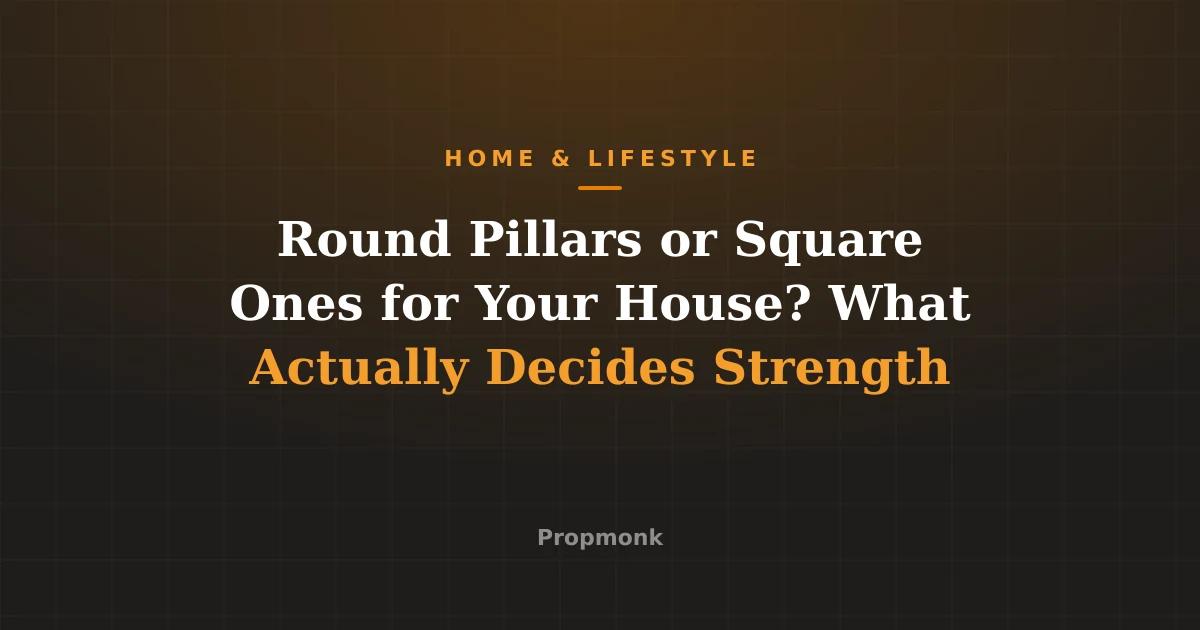 Round Pillars or Square Ones for Your House? What Actually Decides Strength