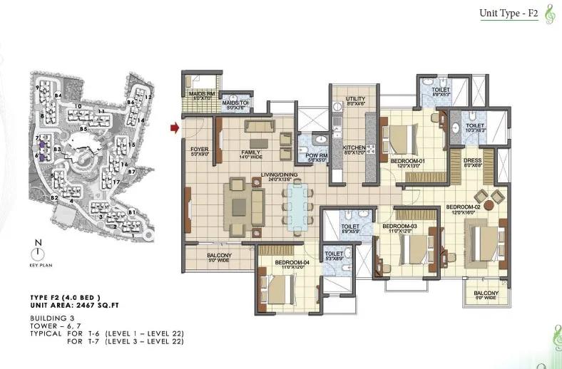 Prestige Song Of The South Floor Plan