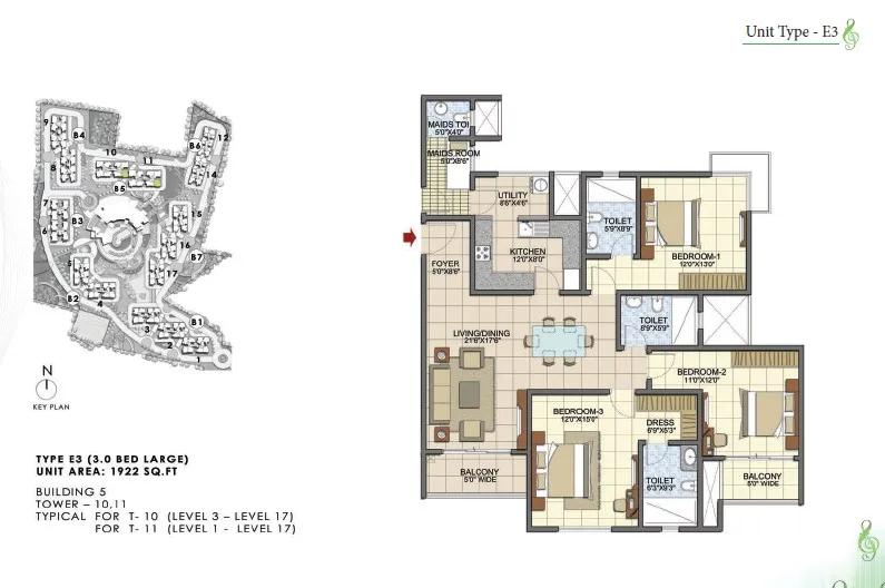 Prestige Song Of The South Floor Plan