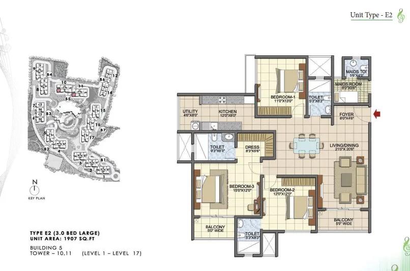 Prestige Song Of The South Floor Plan