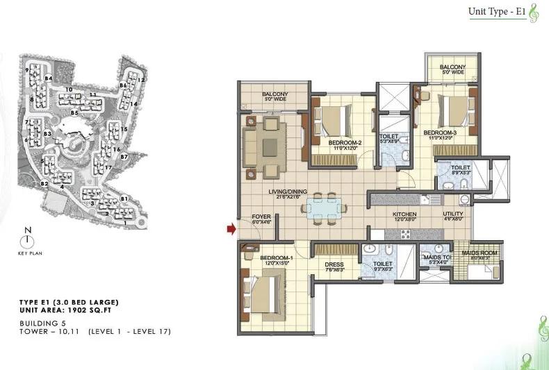 Prestige Song Of The South Floor Plan