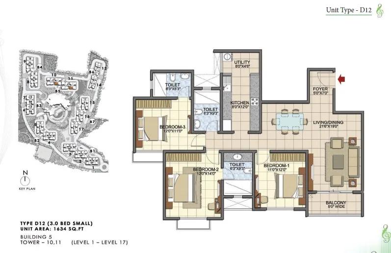 Prestige Song Of The South Floor Plan