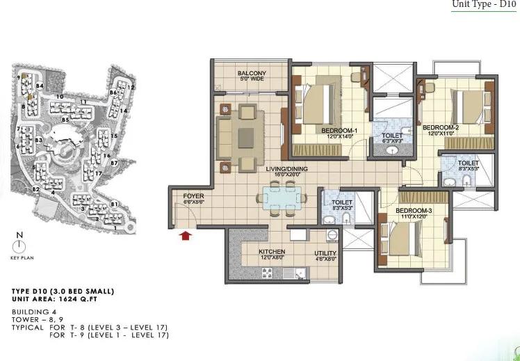 Prestige Song Of The South Floor Plan
