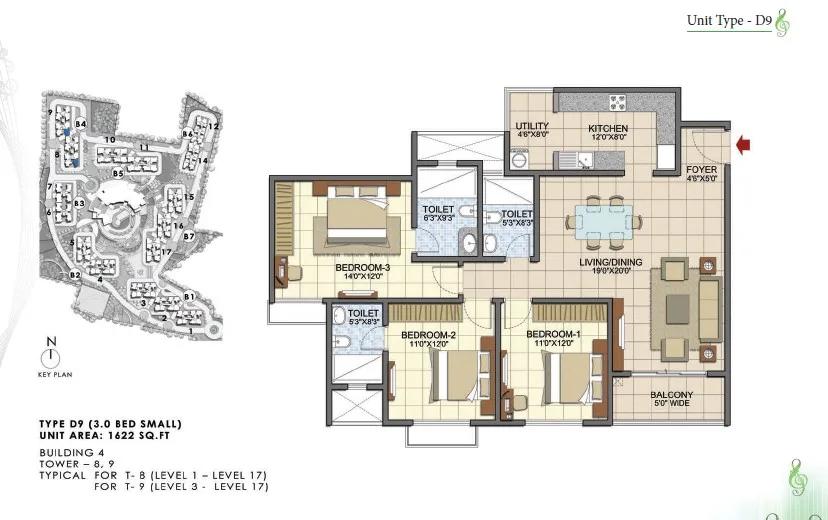 Prestige Song Of The South Floor Plan