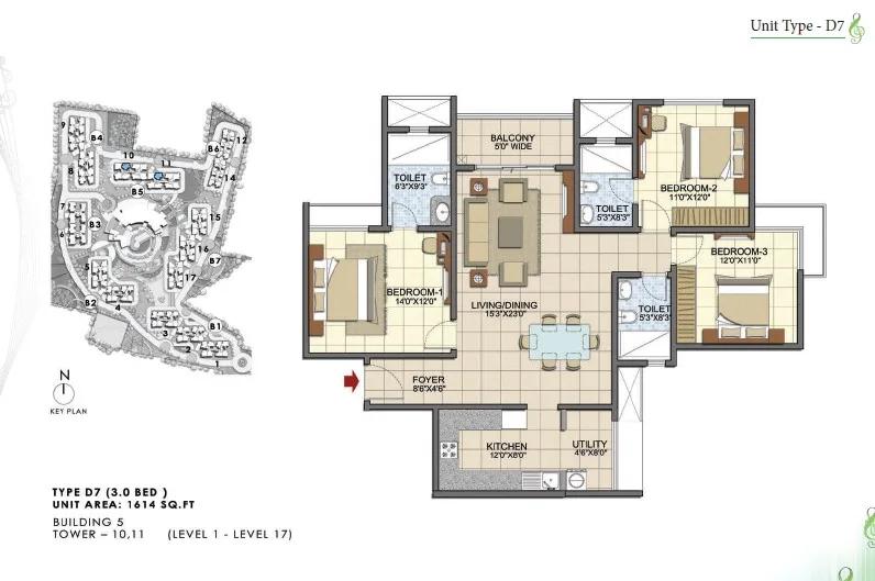 Prestige Song Of The South Floor Plan