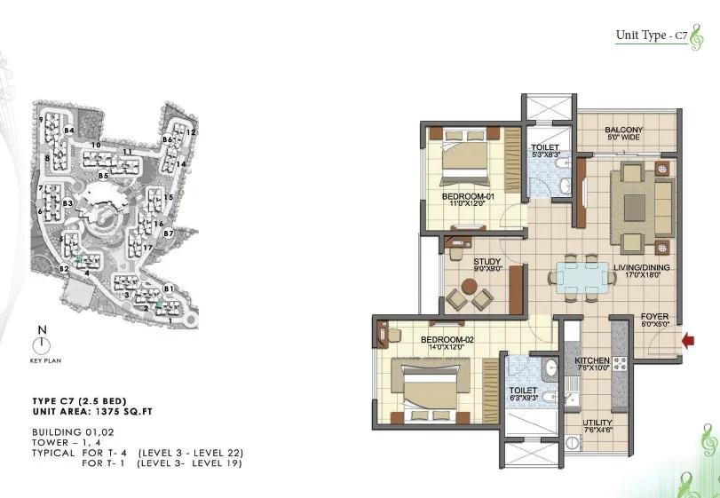 Prestige Song Of The South Floor Plan