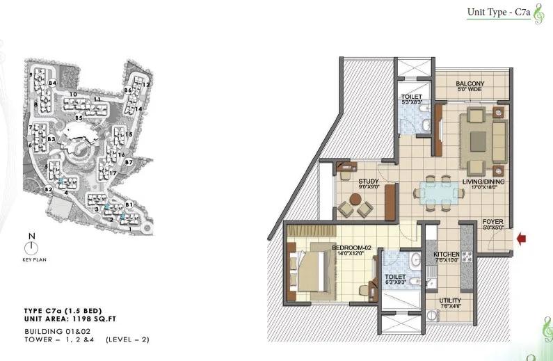 Prestige Song Of The South Floor Plan
