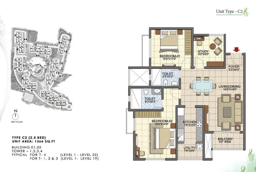 Prestige Song Of The South Floor Plan