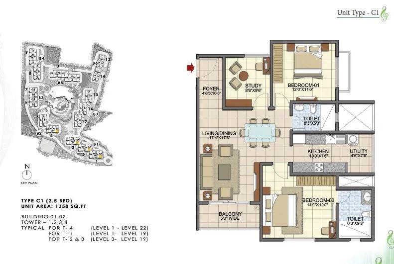 Prestige Song Of The South Floor Plan