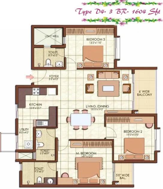 Prestige Kew Gardens Floor Plan