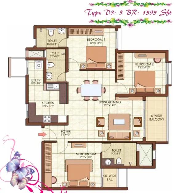 Prestige Kew Gardens Floor Plan