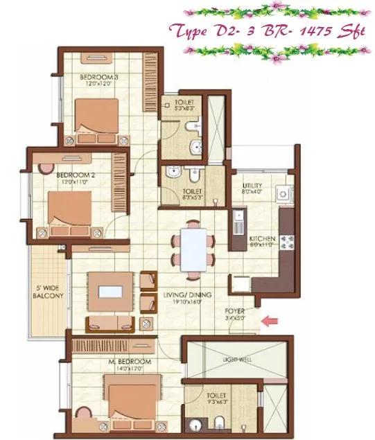 Prestige Kew Gardens Floor Plan
