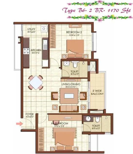 Prestige Kew Gardens Floor Plan