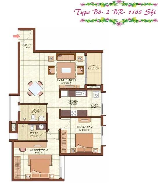 Prestige Kew Gardens Floor Plan