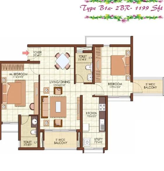 Prestige Kew Gardens Floor Plan