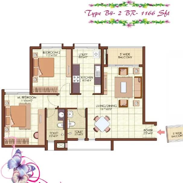 Prestige Kew Gardens Floor Plan