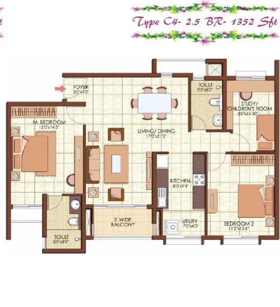 Prestige Kew Gardens Floor Plan