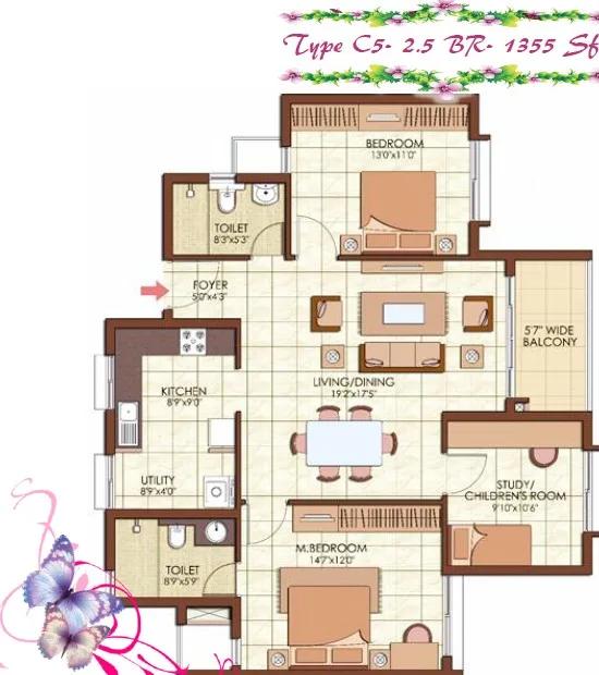 Prestige Kew Gardens Floor Plan