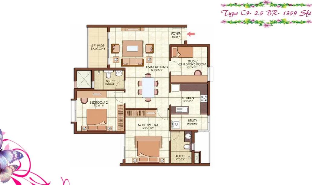 Prestige Kew Gardens Floor Plan