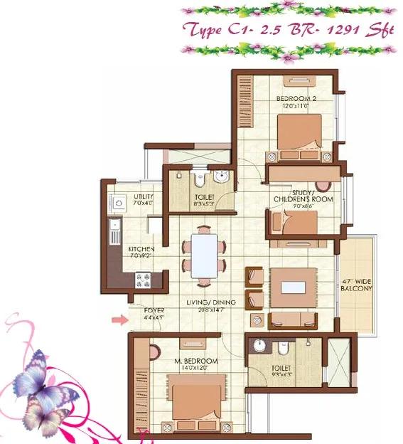 Prestige Kew Gardens Floor Plan