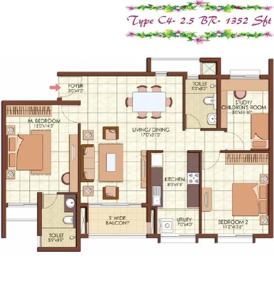 Prestige Kew Gardens Floor Plan