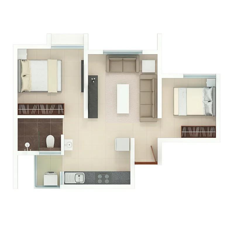 Rohan Akriti Floor Plan