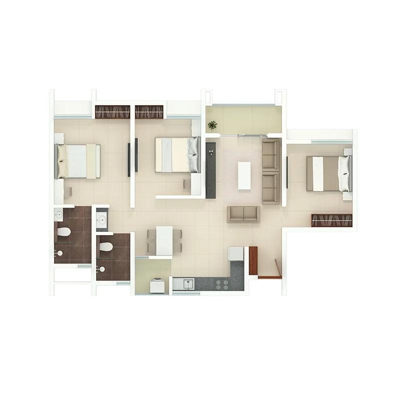 Rohan Akriti Floor Plan