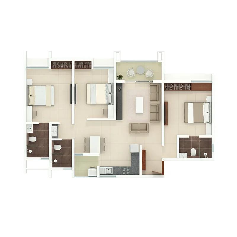 Rohan Akriti Floor Plan