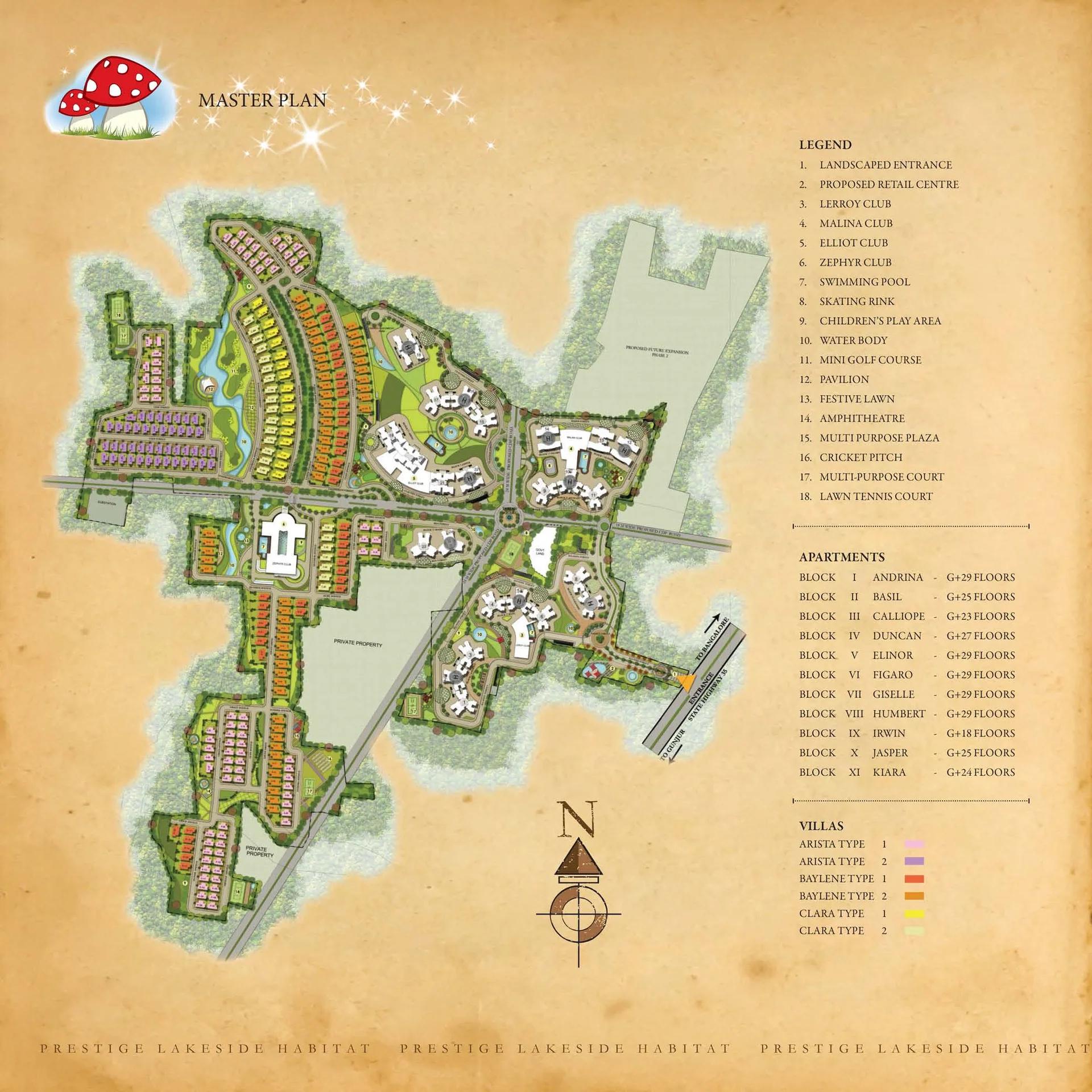 Prestige Lakeside Habitat Master Plan