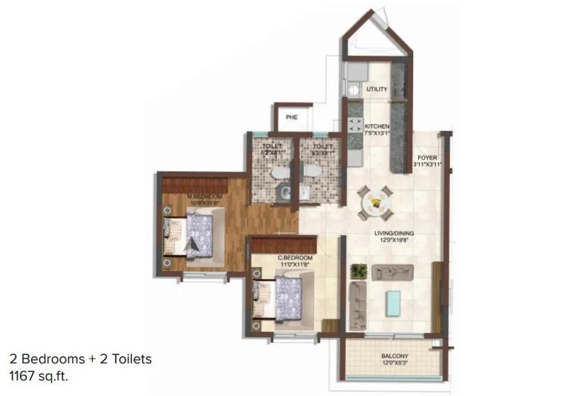 Brigade 7 Gardens Floor Plan