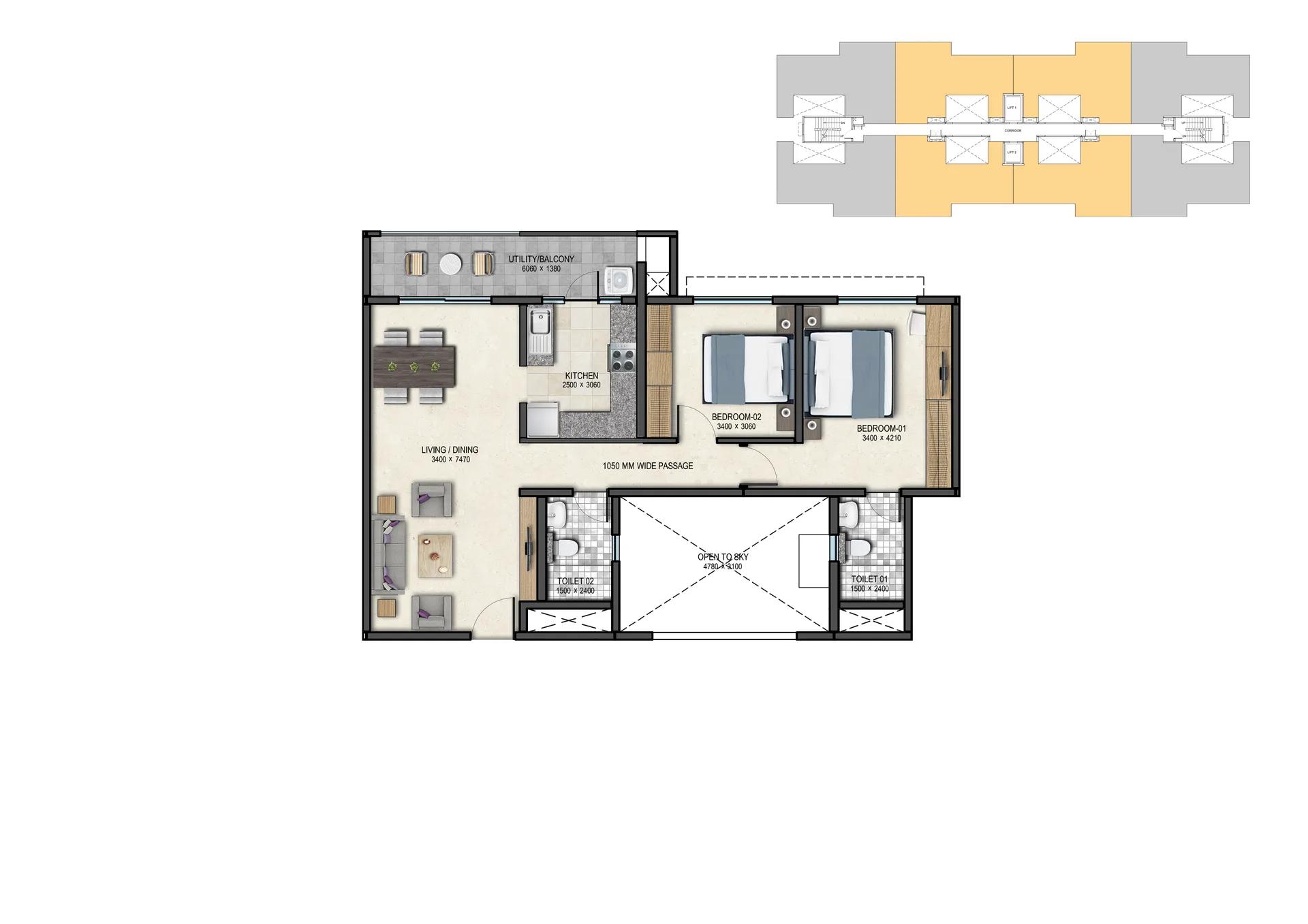 Sobha Gateway Of Dreams Floor Plan
