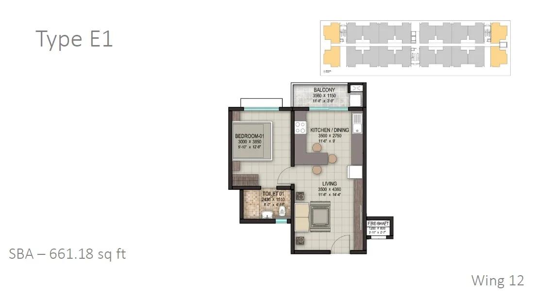 Sobha Dream Acres Floor Plan