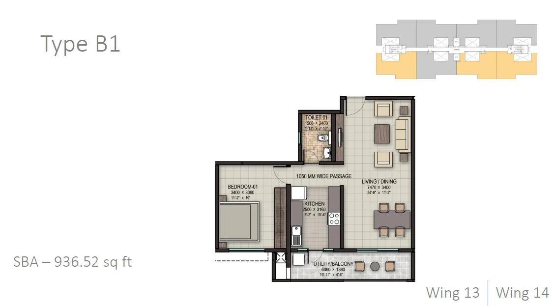 Sobha Dream Acres Floor Plan