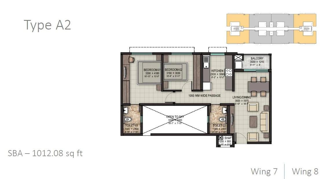 Sobha Dream Acres Floor Plan