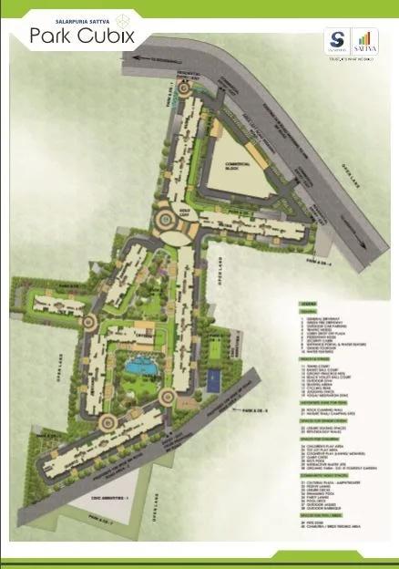 Salarpuria Sattva Park Cubix Master Plan