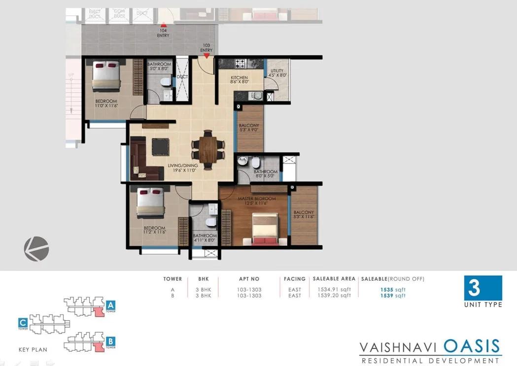 Vaishnavi Oasis Floor Plan