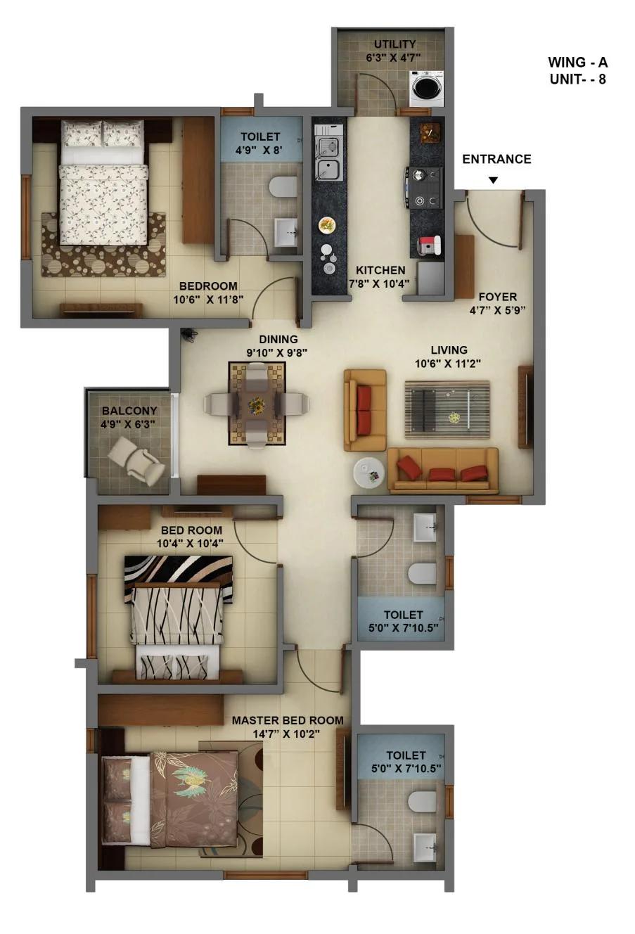 Mantri Energia Floor Plan