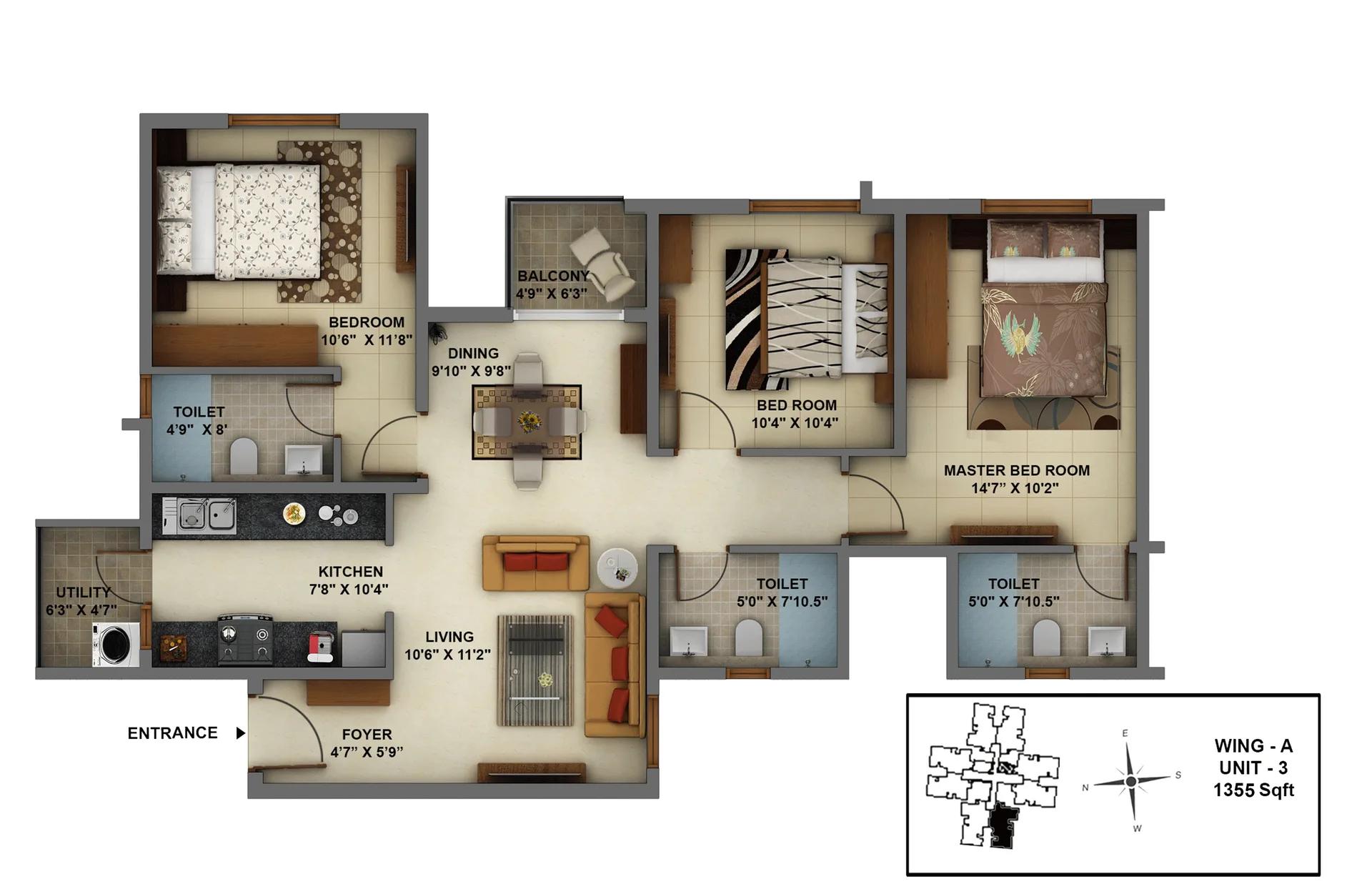 Mantri Energia Floor Plan