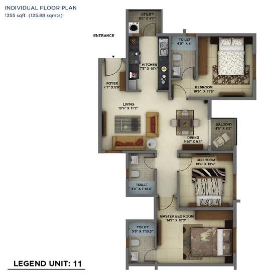 Mantri Energia Floor Plan