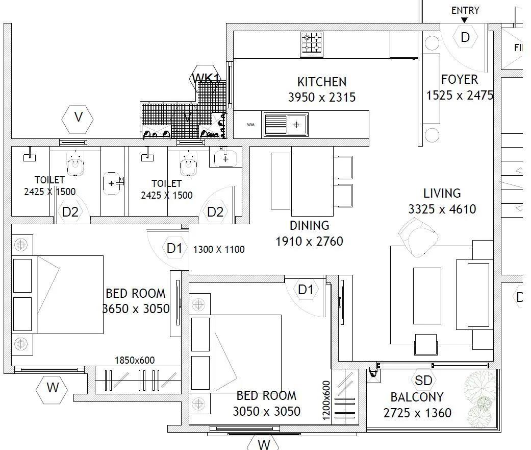 Assetz Here & Now Floor Plan
