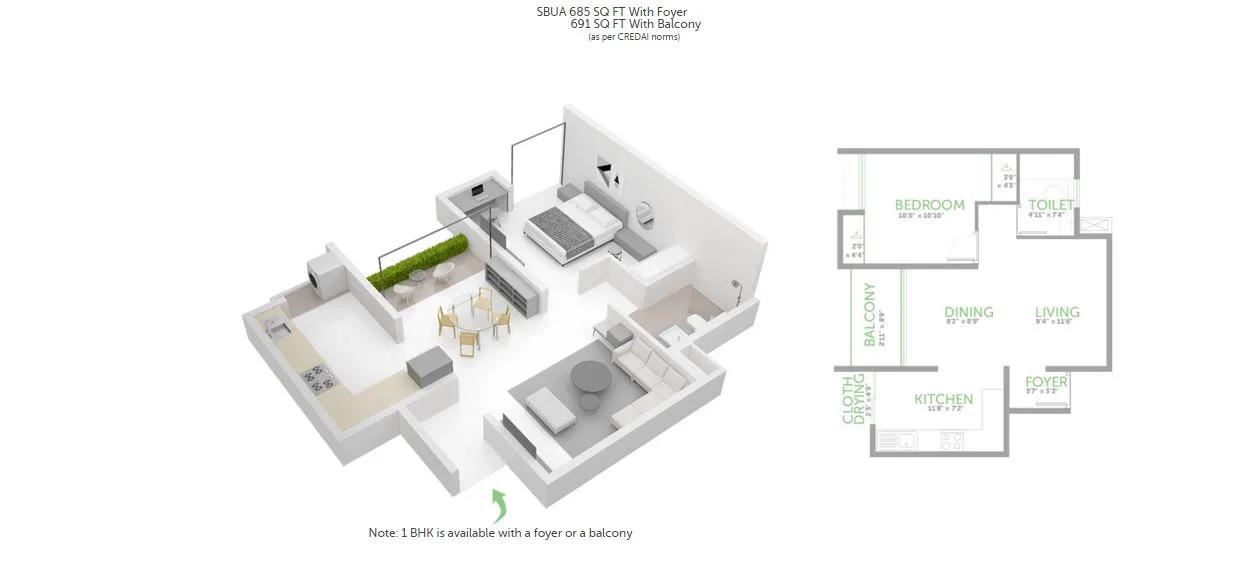 Assetz Lifestyle 63 Degree East Floor Plan