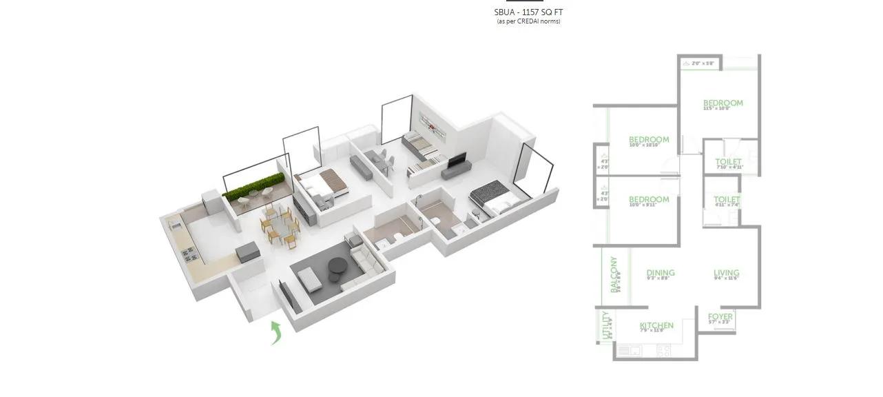 Assetz Lifestyle 63 Degree East Floor Plan