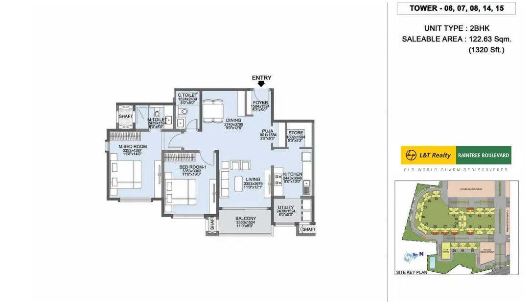 L&T Raintree Boulevard Floor Plan