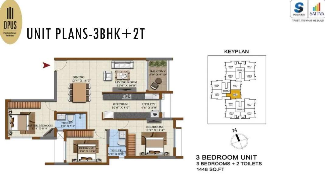 Salarpuria Sattva Opus Floor Plan