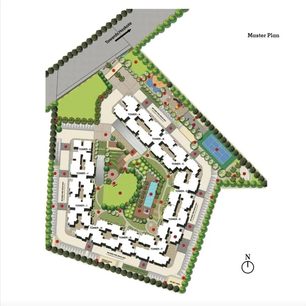 Salarpuria Sattva East Crest Master Plan