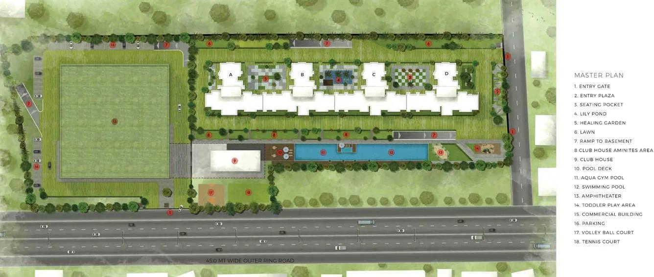 The Advantage Raheja Pebble Bay Master Plan